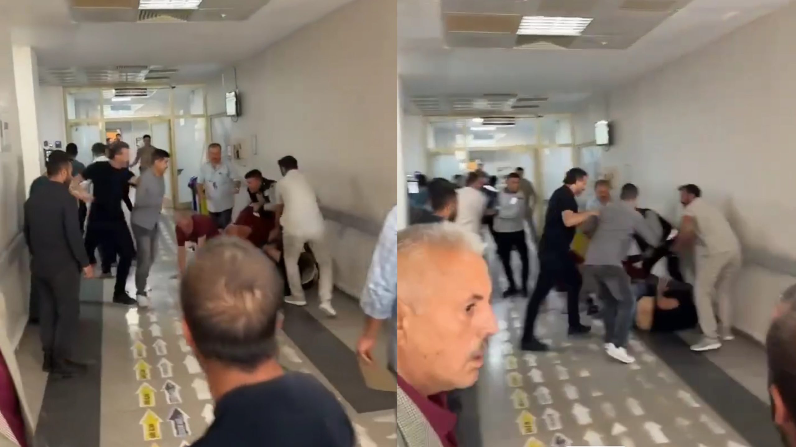 VİRANŞEHİR DEVLET HASTANESİ’NDE ORTALIK KARIŞTI: HUSUMETLİ AİLELER ACİL SERVİSTE BİRBİRİNE GİRDİ!