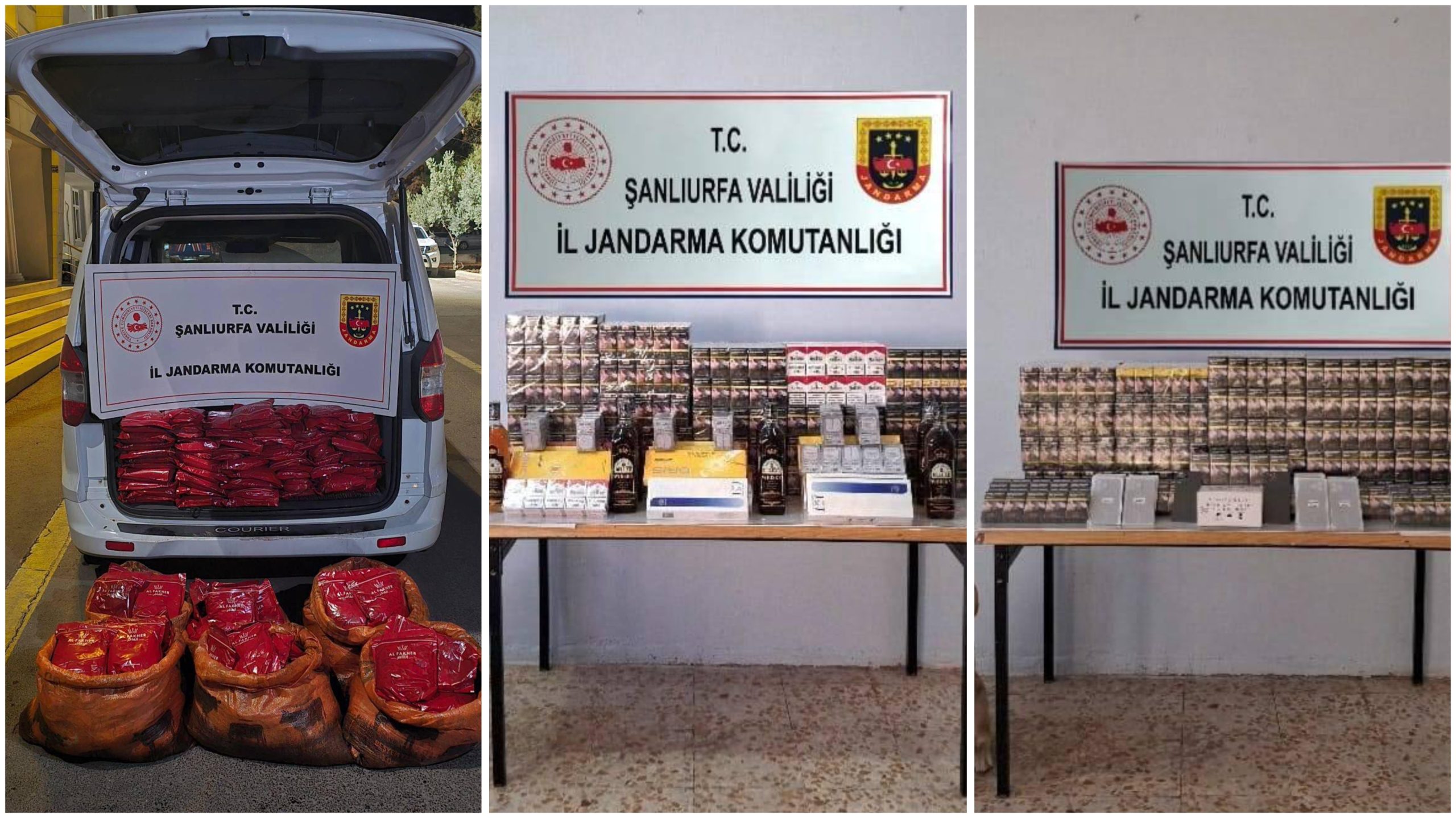 ŞANLIURFA’DA BİNLERCE KAÇAK SİGARA VE NARGİLE TÜTÜNÜ ELE GEÇİRİLDİ!