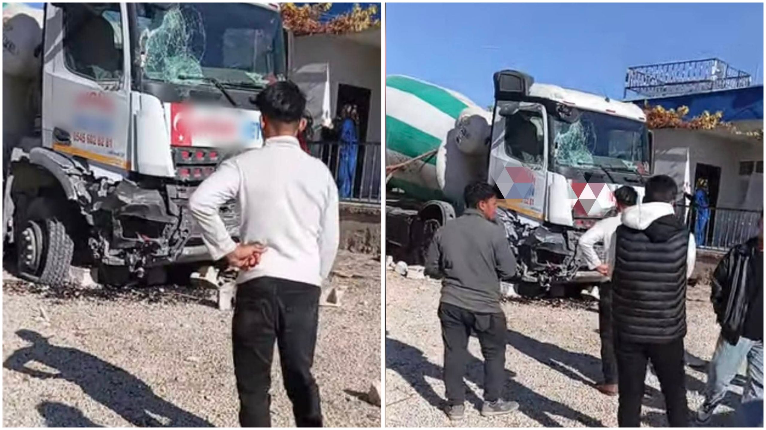 HARRAN’DA BETON MİKSERİ EVİN İÇİNE GİRDİ, 2 YAŞINDAKİ HATİCE KÜBRA HAYATINI KAYBETTİ