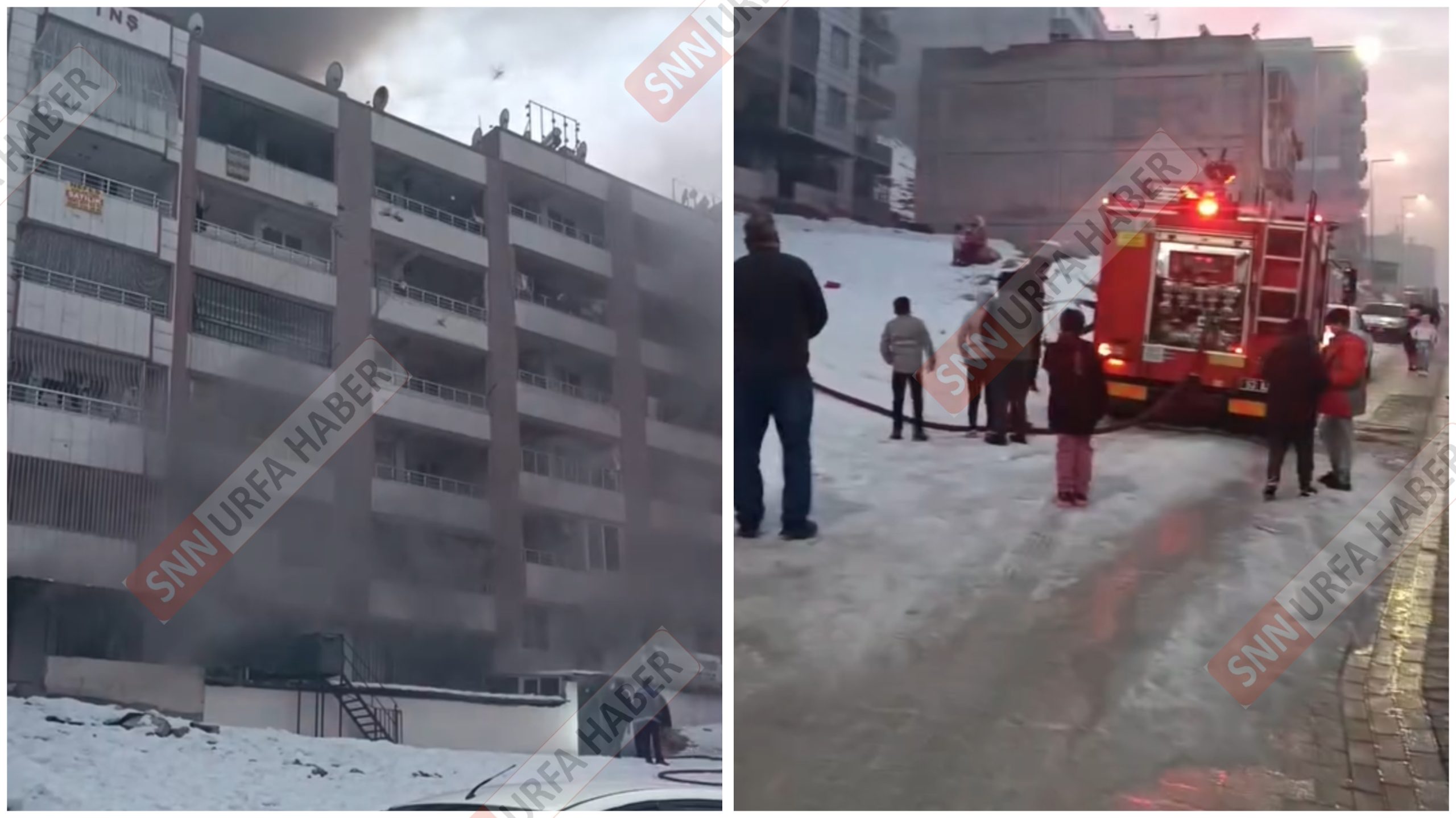 ŞANLIURFA EYYÜBİYE’DE APARTMAN YANGINI PANİĞE NEDEN OLDU