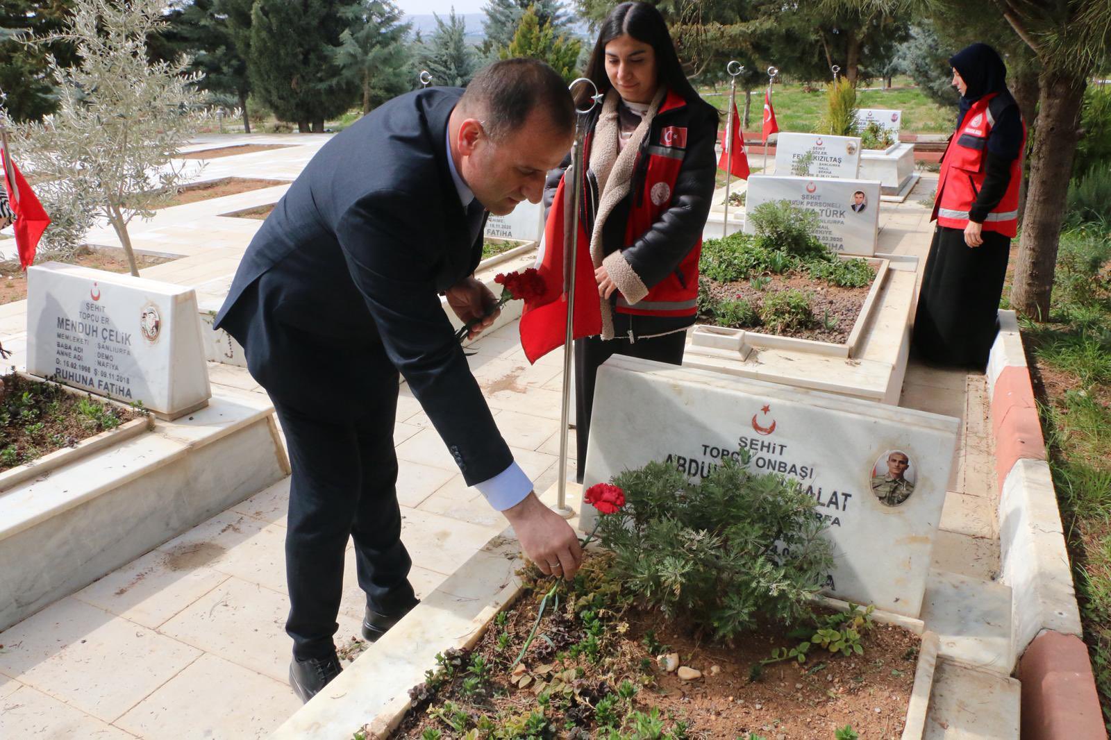ŞANLIURFA’DA ŞEHİT MEZARLARINDA TEMİZLİK VE BAKIM ÇALIŞMASI YAPILDI