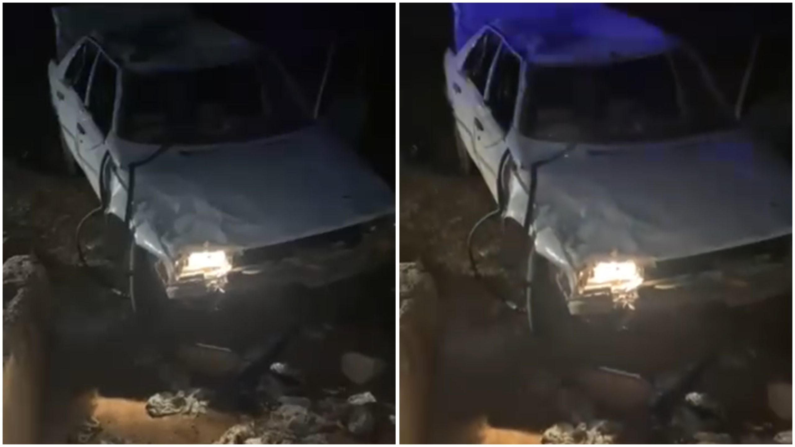 HARRAN’DA OTOMOBİL TAKLA ATTI: 2 KİŞİ YARALANDI