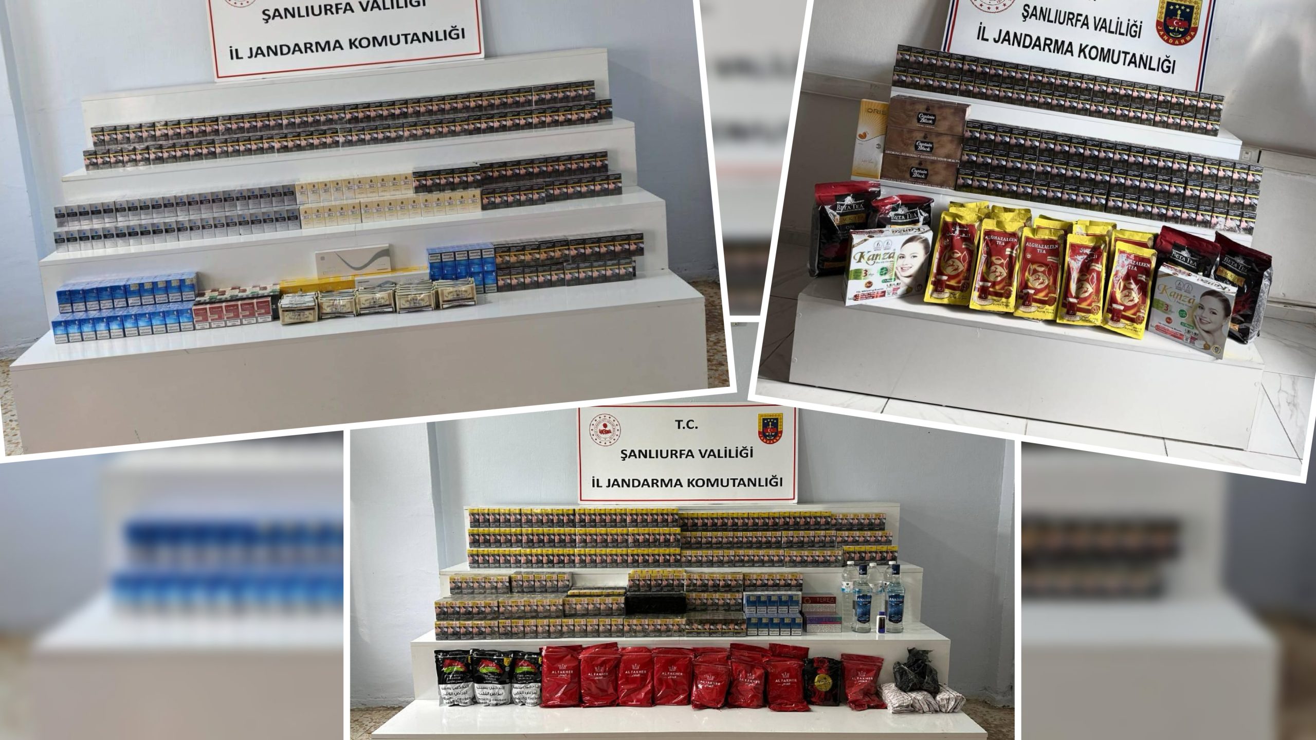 ŞANLIURFA’DA KAÇAK TÜTÜN VE ALKOL OPERASYONU: 34 ŞÜPHELİ HAKKINDA İŞLEM
