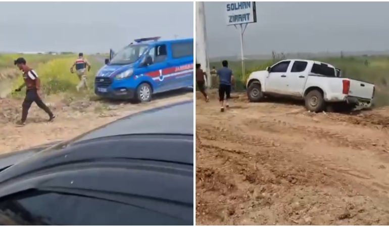 ŞANLIURFA’DA JANDARMA’DAN KAÇAN ŞÜPHELİLER BAKIN NASIL YAKALANDI