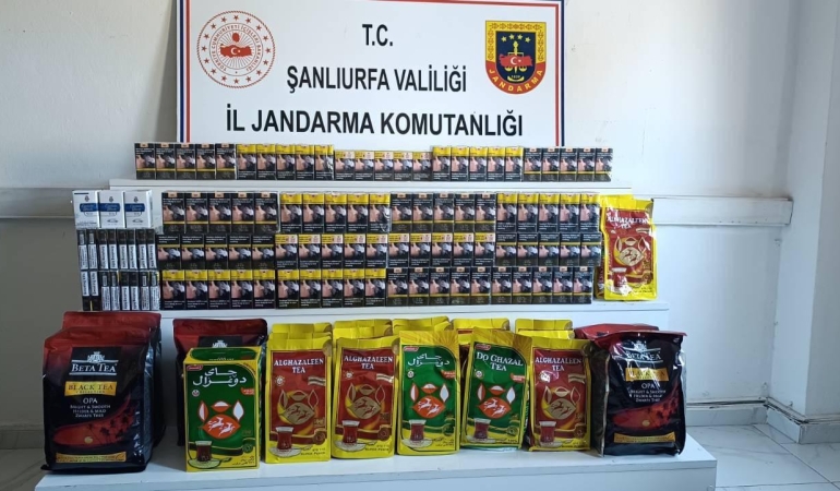 ŞANLIURFA’DA KAÇAK TÜTÜN VE ÇAY OPERASYONU: 24 ŞÜPHELİYE İŞLEM