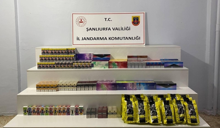ŞANLIURFA’DA KAÇAK TÜTÜN VE ALKOL OPERASYONU: BİNLERCE ÜRÜN ELE GEÇİRİLDİ