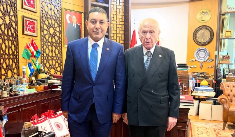 BAŞKAN MAHMUT ÖZYAVUZ DEVLET BAHÇELİ’Yİ ZİYARET ETTİ