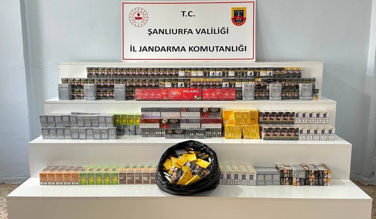 VİRANŞEHİR’DE KAÇAKÇILIK OPERASYONU: BİNLERCE PAKET SİGARA ELE GEÇİRİLDİ
