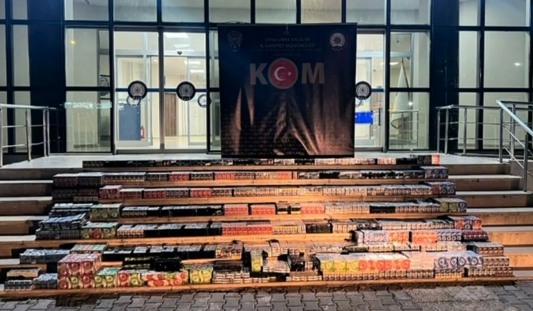 ŞANLIURFA’DA KAÇAKÇILIK OPERASYONU! 10 MİLYON LİRALIK MALZEME ELE GEÇİRİLDİ