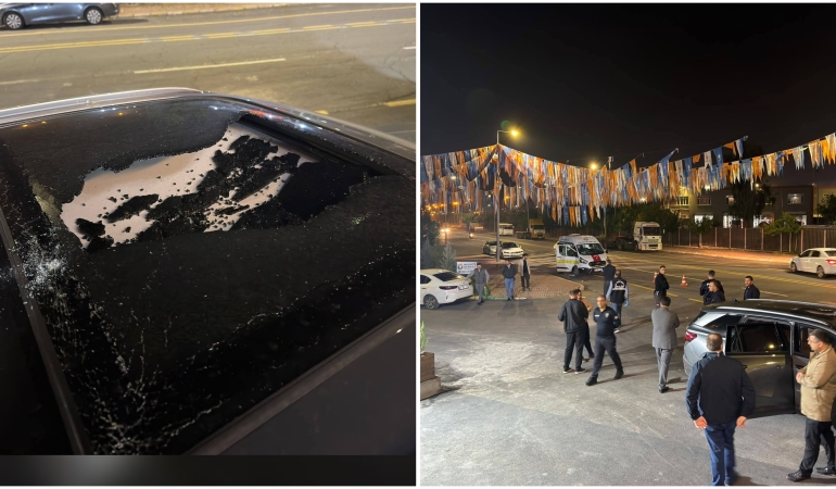 ŞANLIURFA’DA MHP İLÇE BAŞKANININ ARACINA MERMİ İSABET ETTİ!