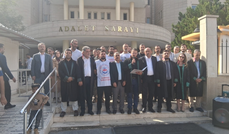 ŞANLIURFA’DA GAZZE İÇİN ORTAK ÇAĞRI! BARO VE SAĞLIK SENDİKALARI TEK SES OLDU
